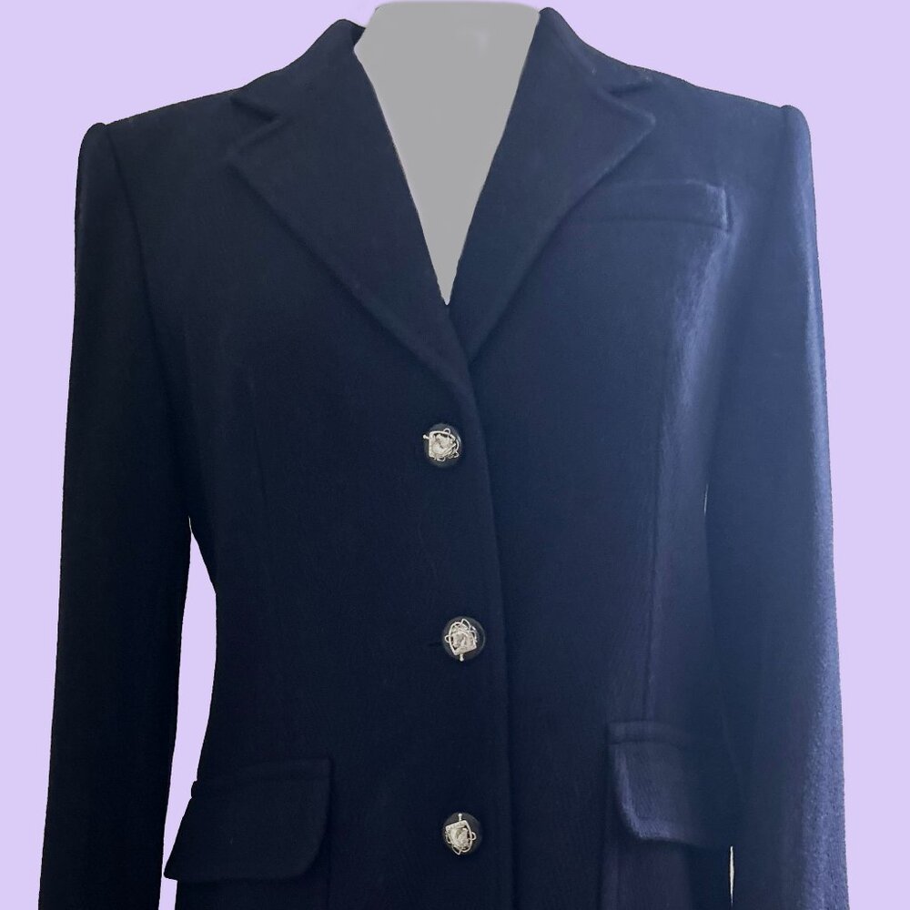 LRL Blue Wool Blazer